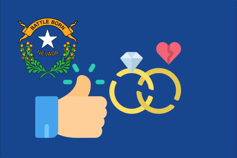 nevada as a popular state for divorce concept